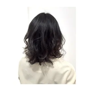 ショート ミディアム セミロング ロング パーマ due hair 京都駅前店 MILBON オージュア認定サロン【デューヘアー】所属・ハイトーンブリーチ 土坂 由志【京都】のヘアスタイル