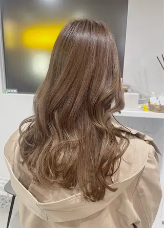 ロング カラー 透明感🫧暖色カラー 🍇佐藤愛里のヘアスタイル