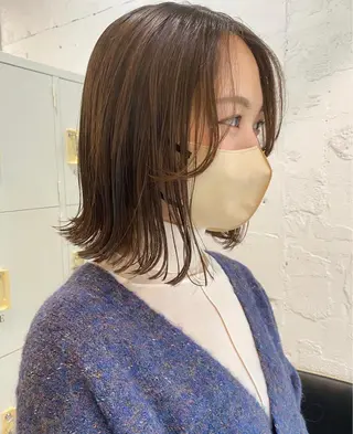 ミディアム カラー 柔らかいcolor 🌿harukaのヘアスタイル