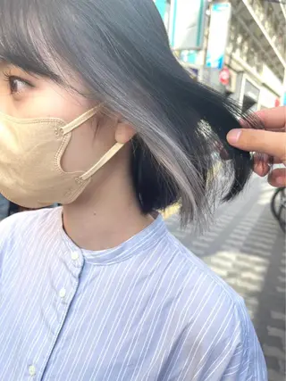ミディアム 亀川蓮 Agu hairのヘアスタイル
