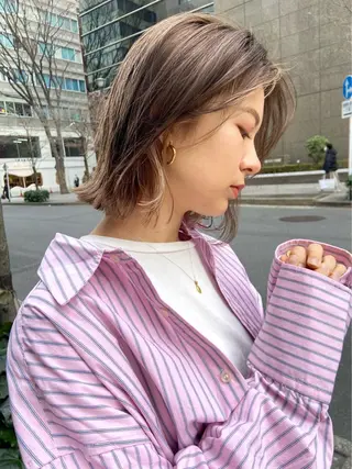 ミディアム 伊藤 まみのヘアスタイル