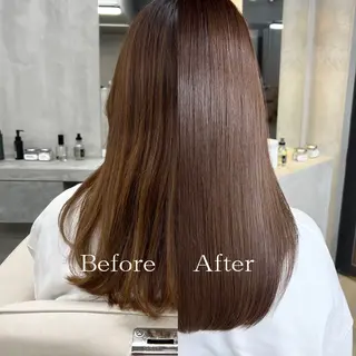 セミロング THE AWESUM所属・艶神/髪質根本改善 韓国発プリンセスケアのヘアスタイル