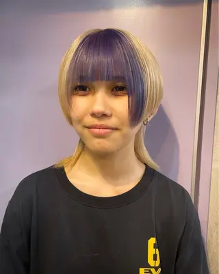 ミディアム ハイトーン/ブリーチ /ウルフ⛓️MAKIのヘアスタイル