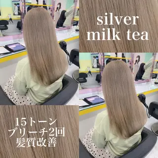 ロング 大人上品🤍透明感 ベージュ🤍REOのヘアスタイル