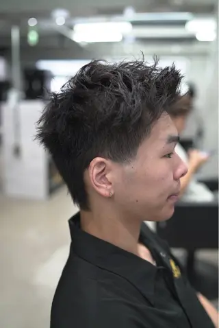 ショート パーマ メンズ 【good!】所属・中野good! 阿久津のヘアスタイル