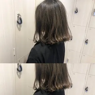 ショート カラー ショート/ボブ/ 白髪ぼかし/しんやのヘアスタイル