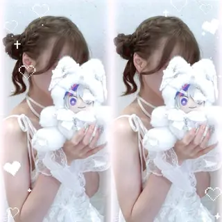 セミロング 艶髪/柔らかカラー /アレンジ🪞あまにのヘアスタイル