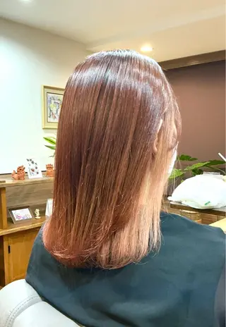 ミディアム カラー Annon プライベートサロンのヘアスタイル