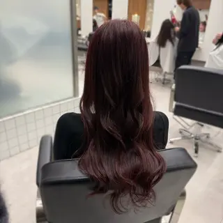 セミロング カラー 縮毛矯正+モテカラー 🎀✨mihoのヘアスタイル