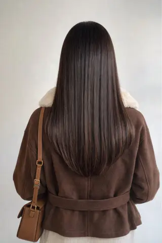 ロング パーマ よしなり あみのヘアスタイル