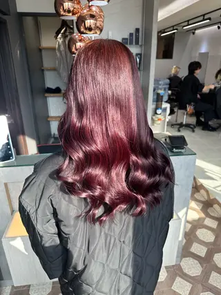 セミロング カラー AYAKASA 暖色カラー/レイヤーのヘアスタイル