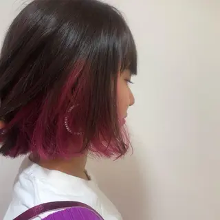 ミディアム カラー ma naのヘアスタイル
