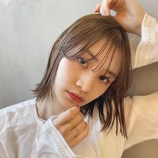 ミディアム カラー 🫧透明感ヘア🫧 🧸竹花　彩希🧸のヘアスタイル