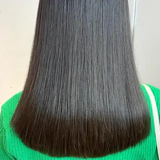 ロング カラー 酸性ストレート・ メンズ  三原 楊子のヘアスタイル