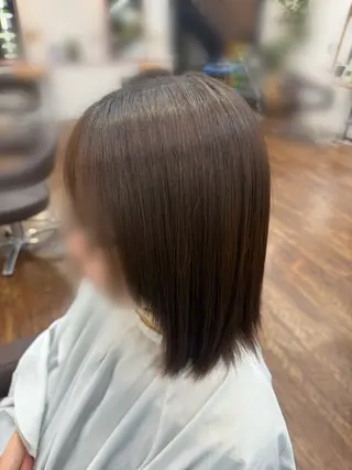 ミディアム パーマ 須谷 由李のヘアスタイル
