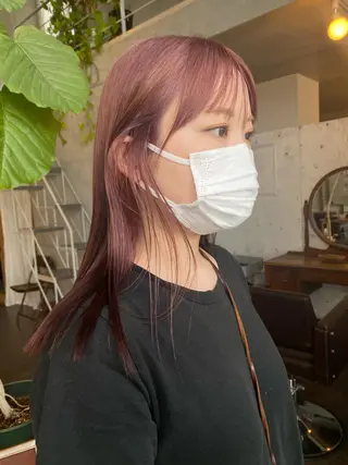 ロング カラー パーマ ヘアアレンジ メンズ キッズ ネイル マツエク・マツパ モリモト サナのヘアスタイル