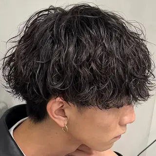 ミディアム パーマ ヘアアレンジ メンズ fifth Tokyo所属・fifth 石川 凪のヘアスタイル
