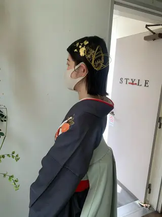 カラー 羽エクステ🩷 🤍まき🤍のヘアスタイル