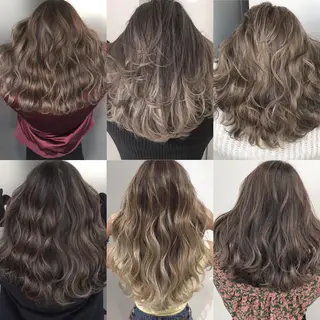 ロング カラー パーマ ヘアアレンジ 🌟髪質改善ケアカラ ー美髪縮毛矯正y🌟のヘアスタイル
