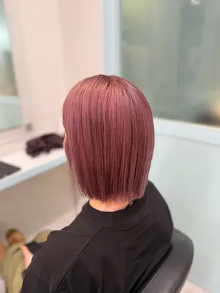 ミディアム 🩷モテ髪＆透明感 🩷ミルクティー🩷のヘアスタイル