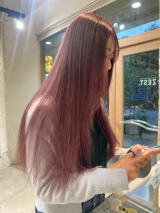 ロング 🌸cocomi🌸 透明感カラー🩶パリのヘアスタイル