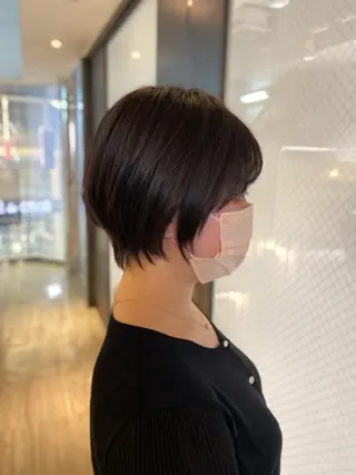 ショート 京都レイヤーカット/ 縮毛矯正/羽柴りくのヘアスタイル