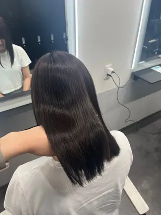 ミディアム 韓国ヘア🖤/透明感 shihoのヘアスタイル