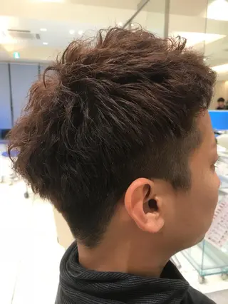 ショート カラー パーマ ヘアアレンジ メンズ キッズ ネイル マツエク・マツパ MODEK's西宮店 マネージャー神道有基のヘアスタイル