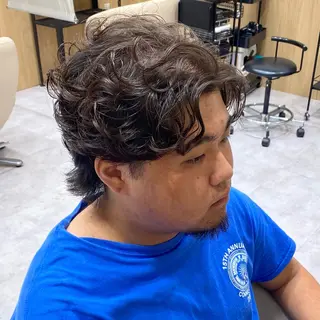 ショート パーマ メンズ UNIX所属・村上翼/ハンサム ショート/パーマのヘアスタイル