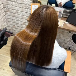 セミロング カラー 髪質改善/縮毛矯正 💜COCORO💜のヘアスタイル