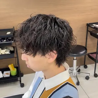 ショート パーマ メンズ フェザーパーマ職人 🪶ryosukeのヘアスタイル