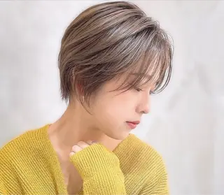 ショート 【3月限定】 ショート　岡　那輝のヘアスタイル