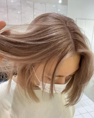 ミディアム ୨୧柔らかいカラー nozomi ୨୧のヘアスタイル