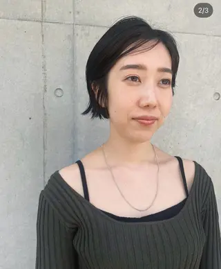 ショート ポミエ恵比寿所属・ショートウルフくせ毛 お任せくださいのヘアスタイル