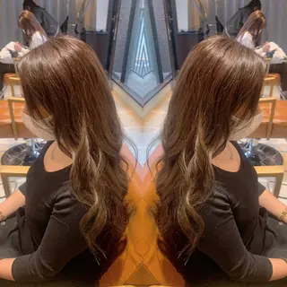 ロング カラー 韓国🇰🇷 ✂︎hair 内田愛のヘアスタイル