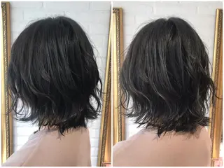 ミディアム カラー Renatus店長 金子裕美のヘアスタイル