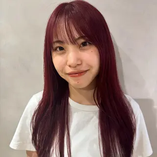 セミロング カラー デザインカラー/パー マ🦖外岡咲希🦖のヘアスタイル