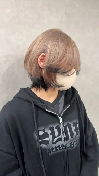 ショート カラー REDEAL ope. 大宮所属・がわ/レイヤー /中顔面短縮カットのヘアスタイル