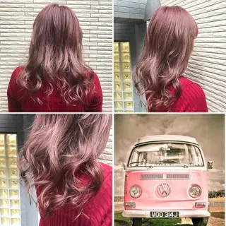 セミロング カラー "PEPPU "所属・🌈推し色派手髪 ハイトーンShinのヘアスタイル