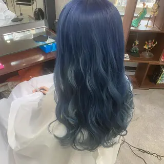 ロング カラー シールエクステ特化 ハイトーン、NANAのヘアスタイル