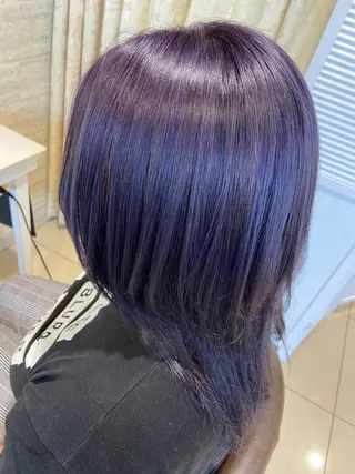 ミディアム カラー カワサキ ヒナコのヘアスタイル