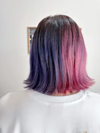 セミロング カラー ARISA🦋推し・ アニメカラー/派手髪のヘアスタイル