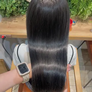 カラー しゅり/韓国艶カラー 🩶🫧エクステ🎀のヘアスタイル