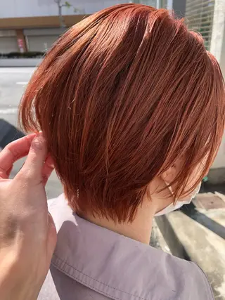 ショート SALOWIN池袋East店3F所属・インナーカラー 推し ブリーチ  髪質改善のヘアスタイル