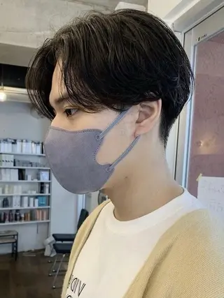 パーマ メンズ fifth原宿 宮部蓮のヘアスタイル