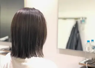 ミディアム カラー キヨカワ タイトのヘアスタイル
