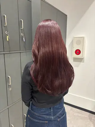 ロング JILL    hair所属・maki💖 ボブ/縮毛矯正のヘアスタイル