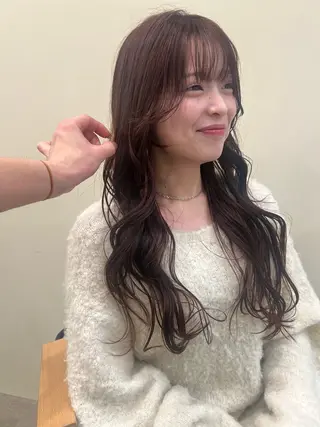 セミロング カラー tomu/天神大名/ 透明感カラー🐴のヘアスタイル