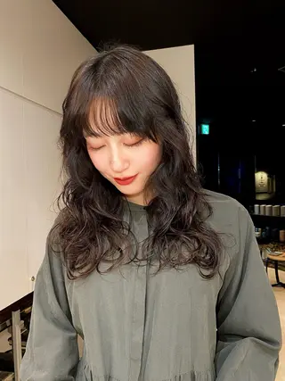 ロング パーマ COL birth所属・yui 野々市市のヘアスタイル