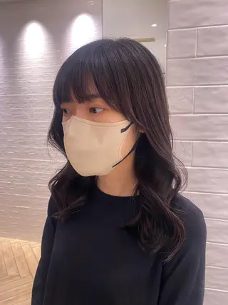 セミロング 銀座/韓国レイヤー/ 艶カラー🍓原田侑依のヘアスタイル
